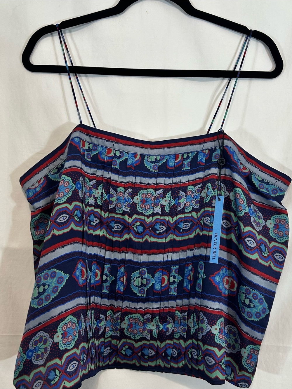 NWT Hunter Bell Abbey Top in Garden Mosaic Pleated Cami XL - Picture 5 of 11